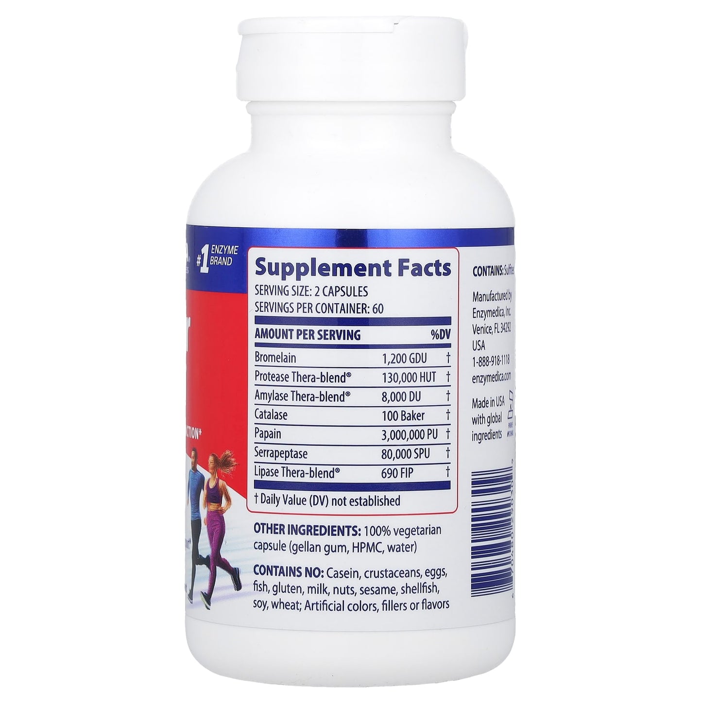 Enzymedica, Repair Gold, Muscle, Tissue, and Joint Function, 120 Capsules UPC 670480290309 | HiLife Vitamins