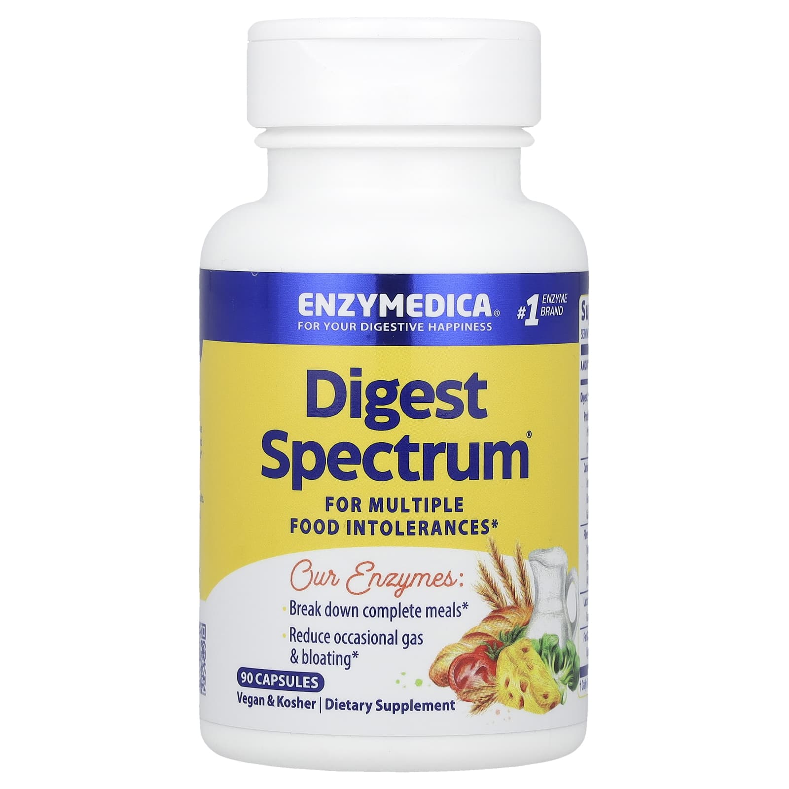 Enzymedica, Digest Spectrum, 90 Capsules UPC 670480291719 | HiLife Vitamins
