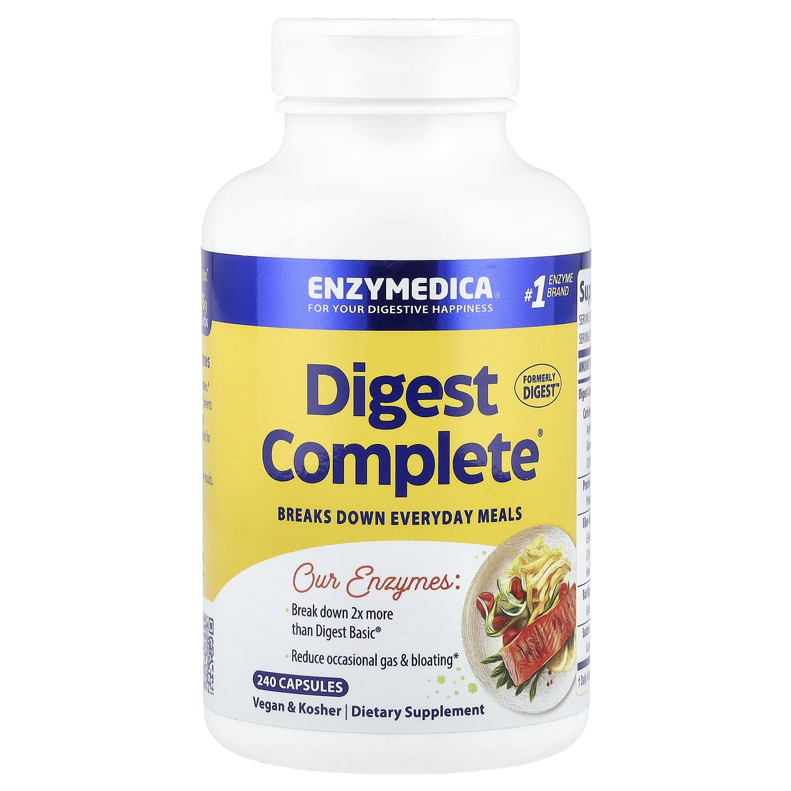 Enzymedica, Digest, 240 Capsules UPC 670480981153 | HiLife Vitamins