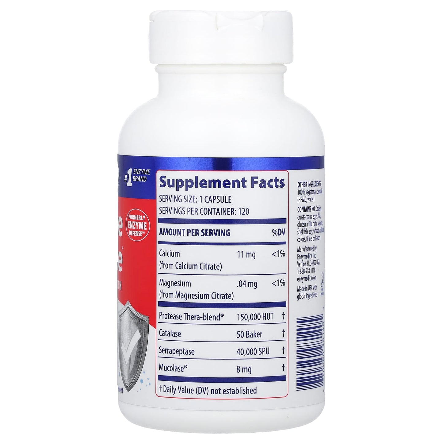 Enzymedica, Enzyme Defense, 120 Capsules UPC 670480981405 | HiLife Vitamins