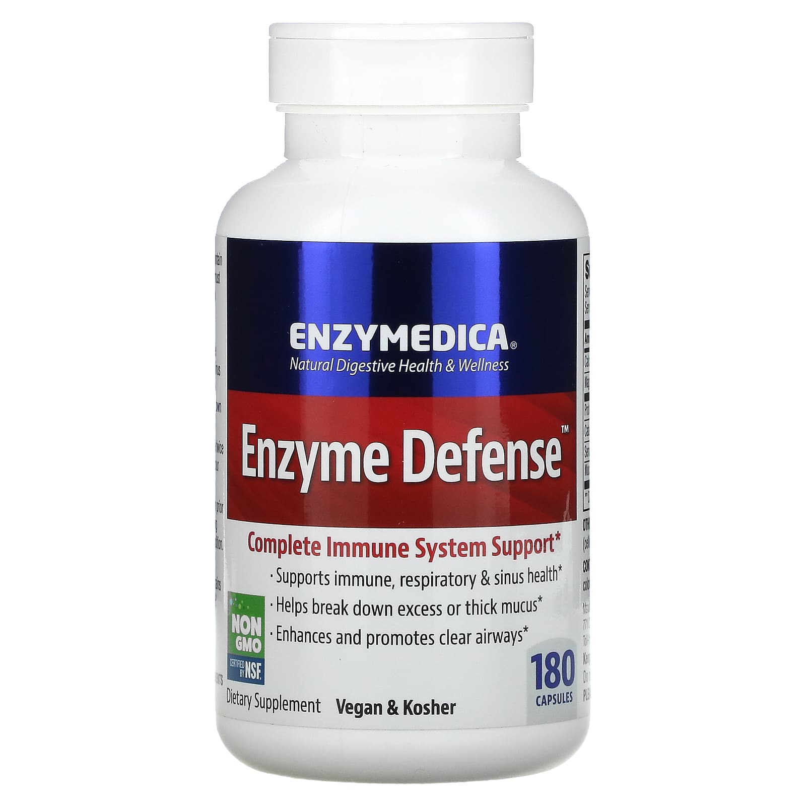 Enzymedica, Enzyme Defense, 180 Capsules UPC 670480981429 | HiLife Vitamins