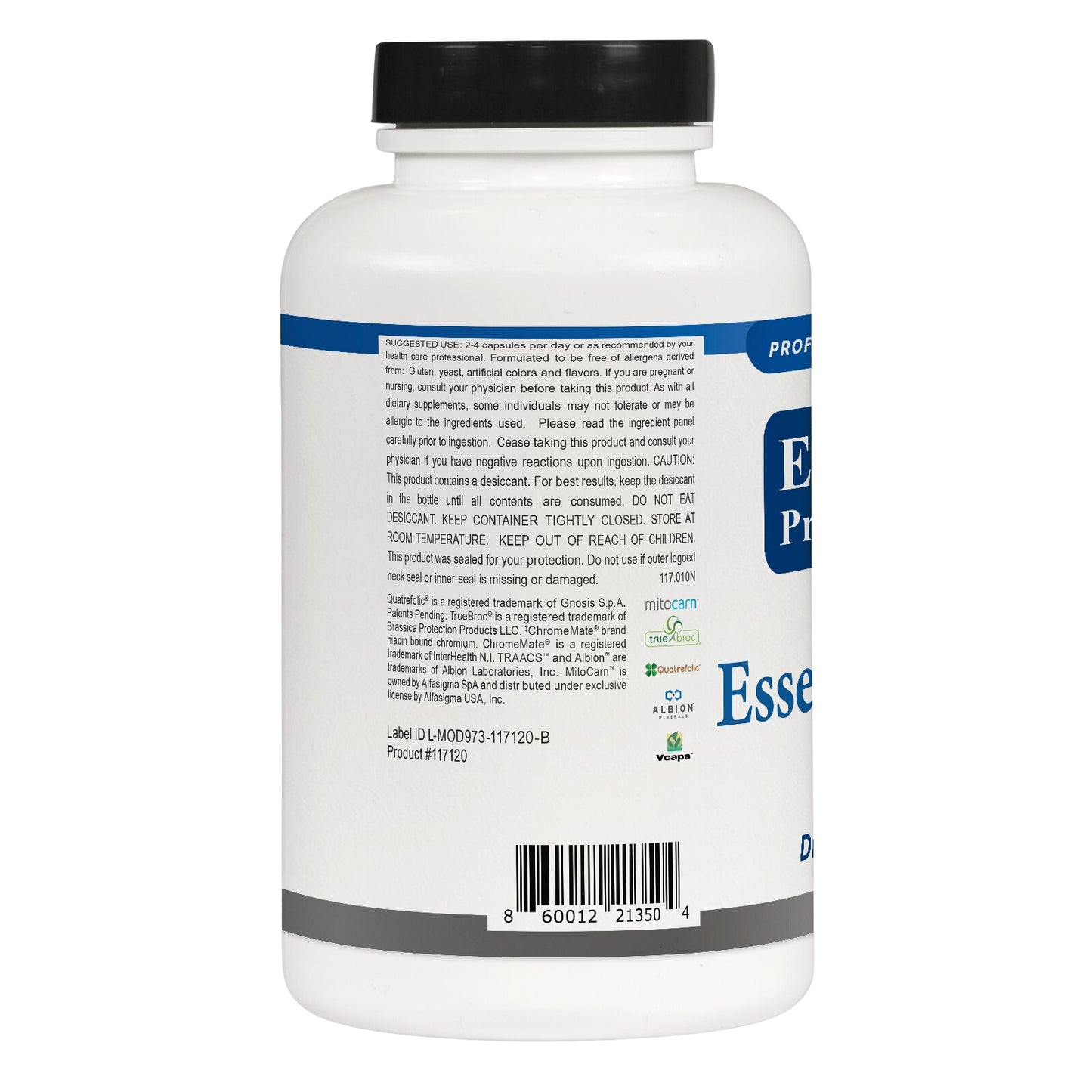 Essential Professionals, Essential Multi, 120 Capsules UPC 860012213504 | HiLife Vitamins