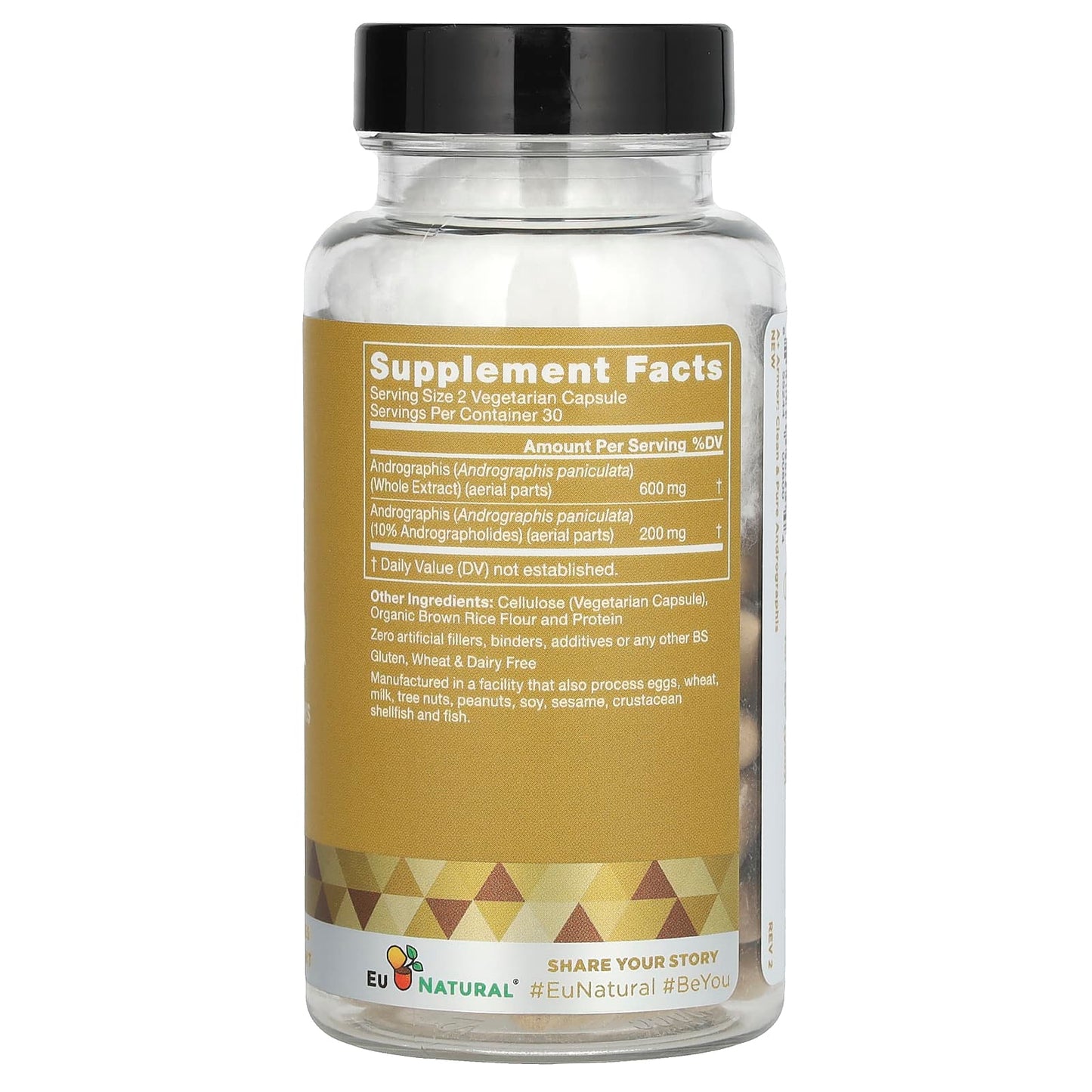 EU Natural, A + Armor, 800 mg, 60 Vegetarian Capsules UPC 855244008004 | HiLife Vitamins