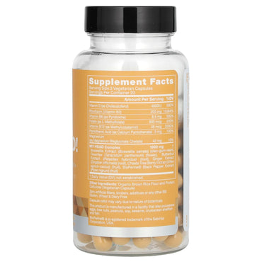 EU Natural, My Head, Feverfew & Butterbur, 60 Vegetarian Capsules UPC 855244008103 | HiLife Vitamins