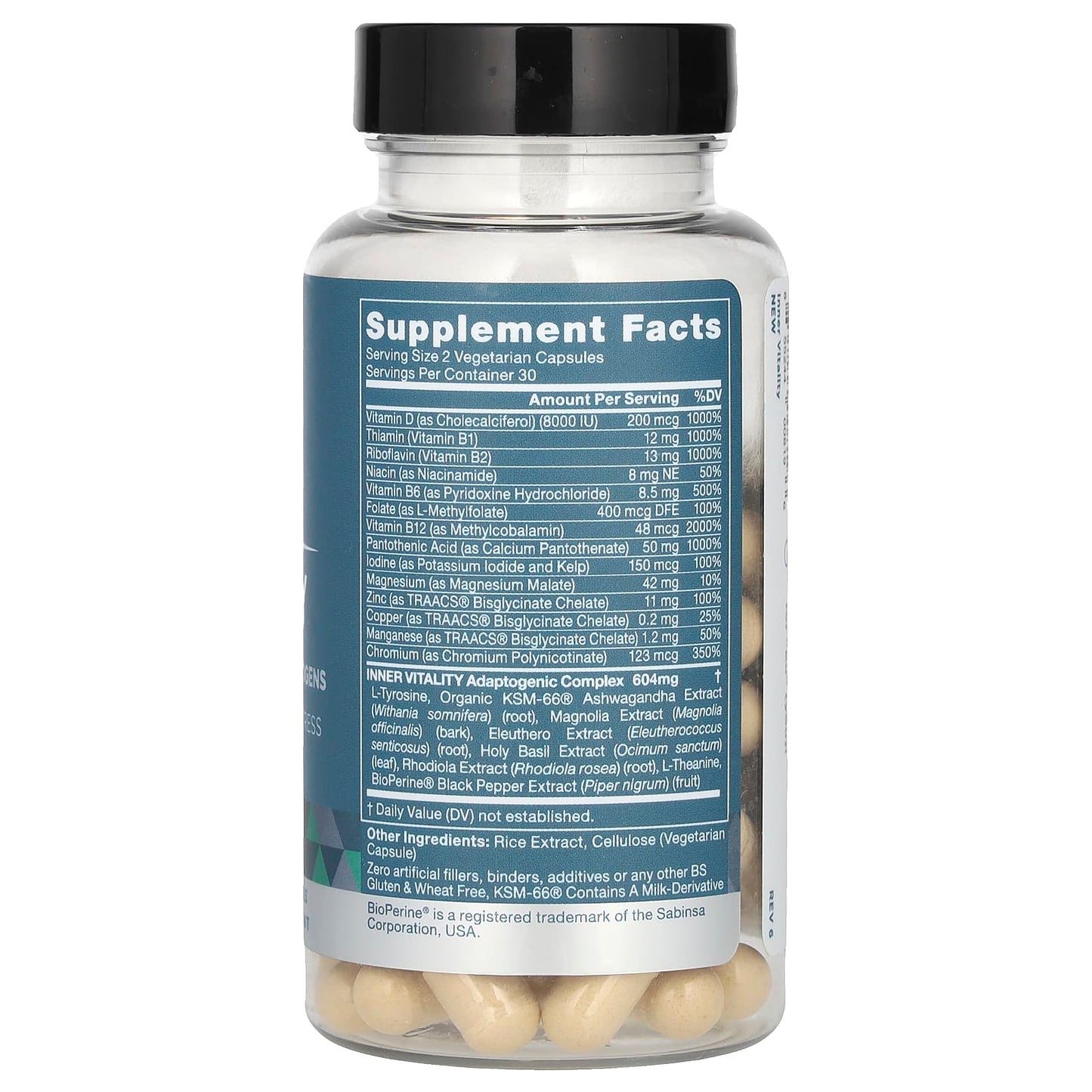 EU Natural, Inner Vitality, 60 Vegetarian Capsules UPC 855244008196 | HiLife Vitamins