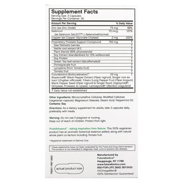 Futurebiotics, ProstAdvance, Natural Prostate Support, 90 Vegetarian Capsules UPC 049479025114 | Hilife Vitamins