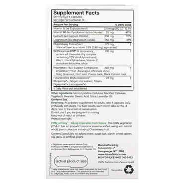 Futurebiotics, PMSHarmony, Advanced PMS Complex, 56 Vegetarian Capsules UPC 049479025121 | Hilife Vitamins