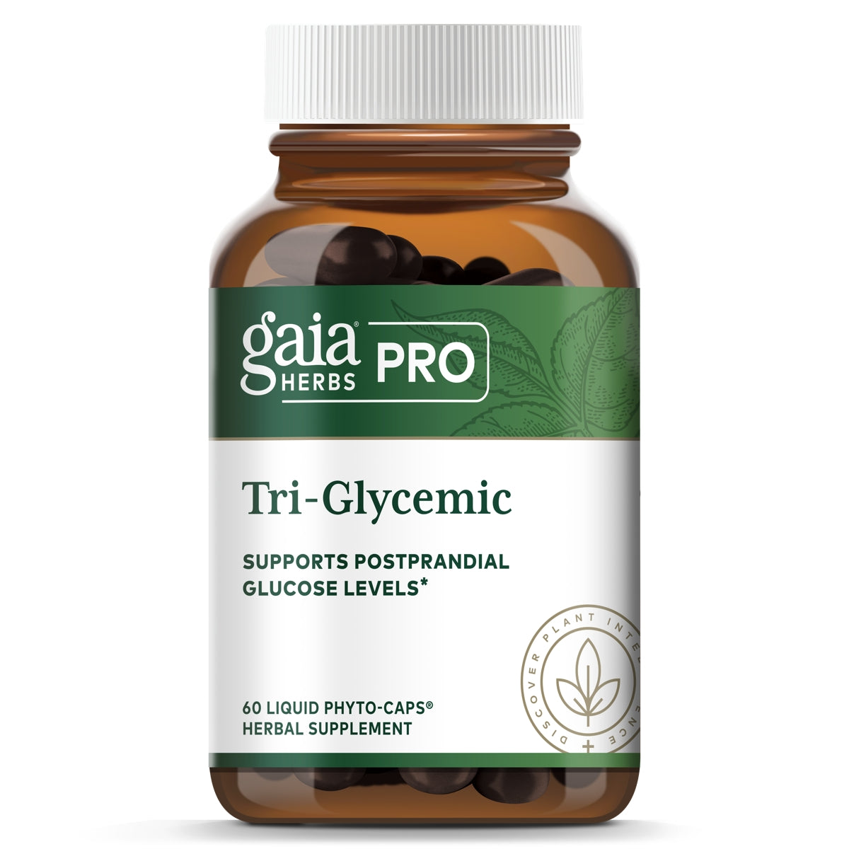 Gaia Herbs Pro, Tri-Glycemic, 60 Liquid Phyto Caps UPC 751063153706 | HiLife Vitamins