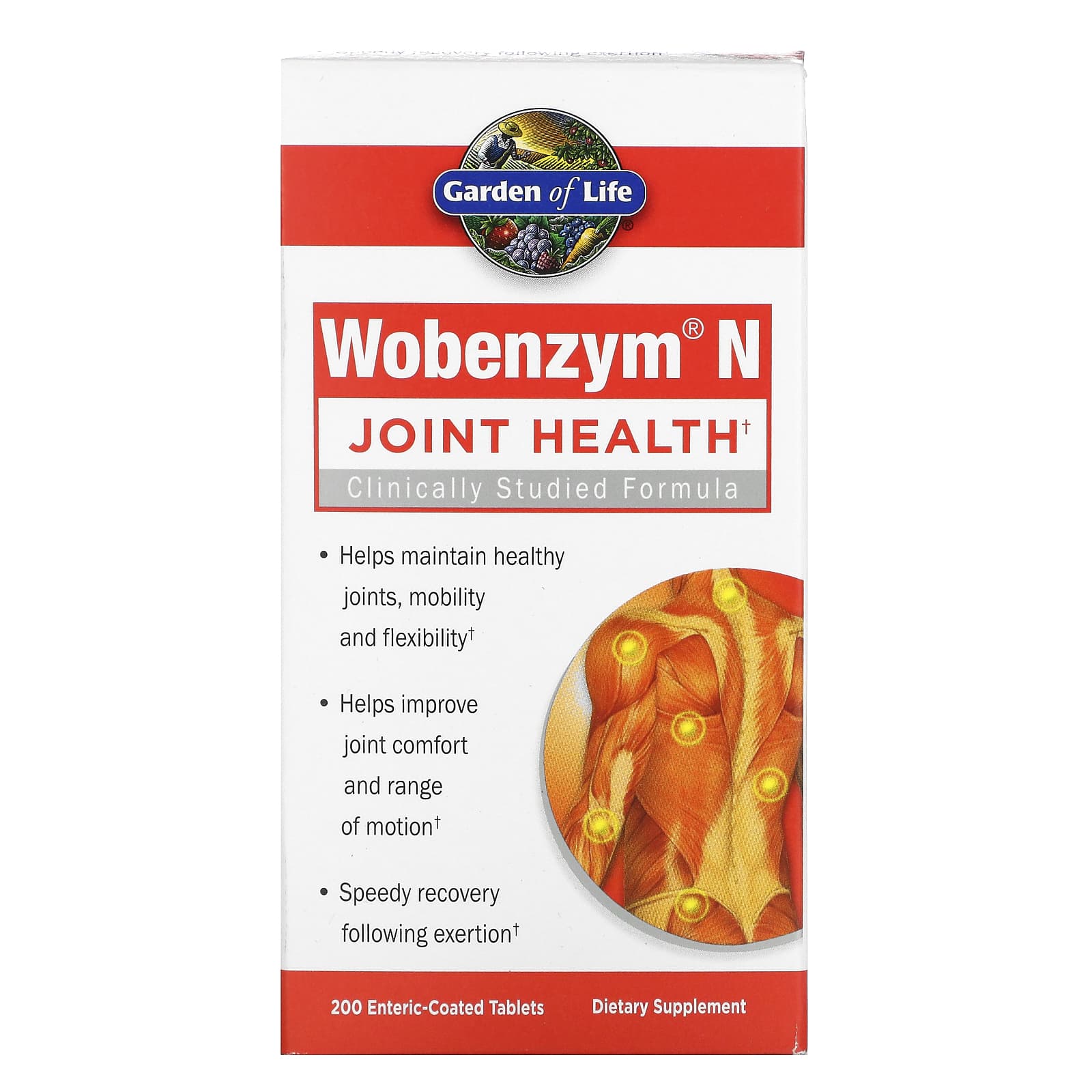 Garden of Life, Wobenzym N, 200 Tablets UPC 310539029299 | HiLife Vitamins