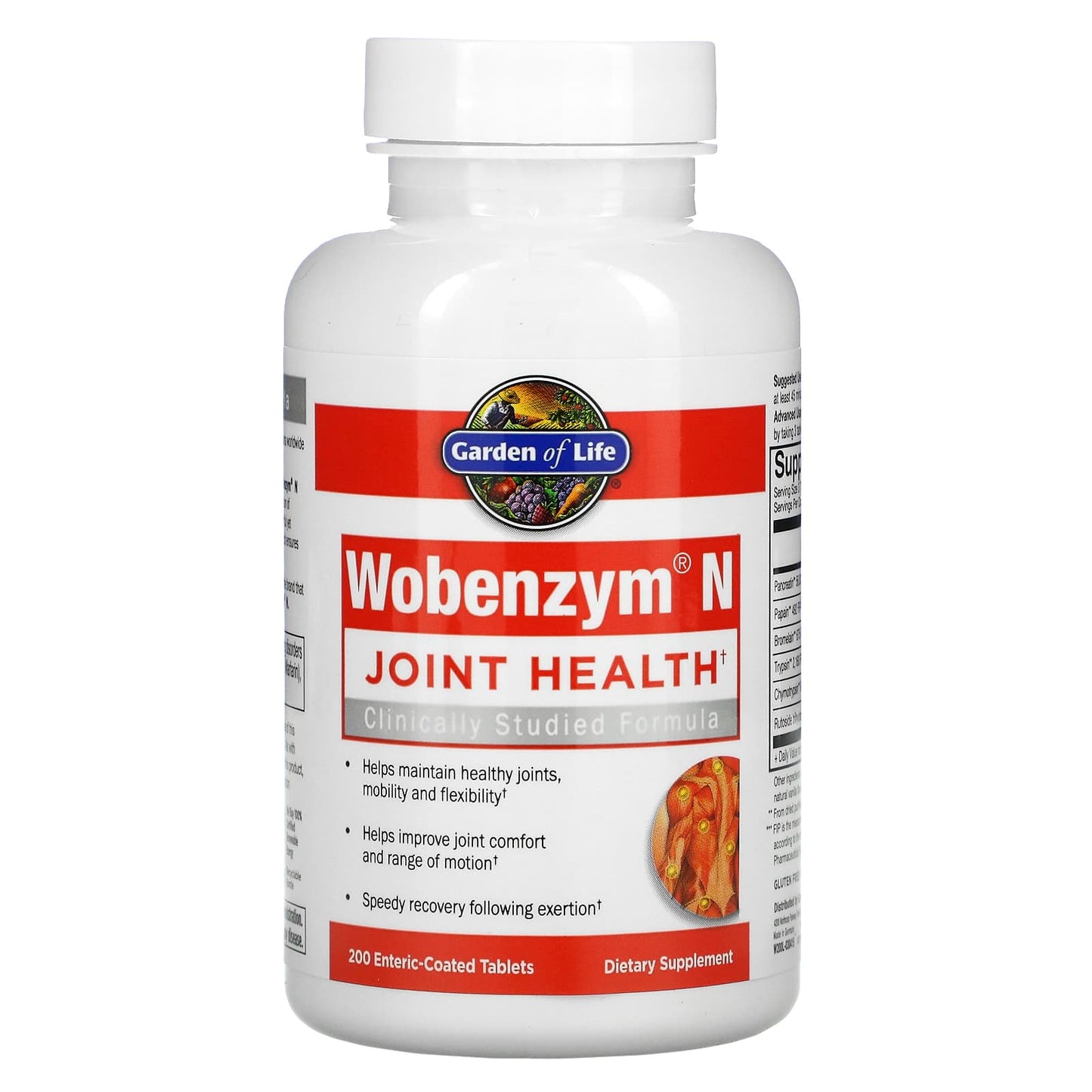 Garden of Life, Wobenzym N, 200 Tablets UPC 310539029299 | HiLife Vitamins