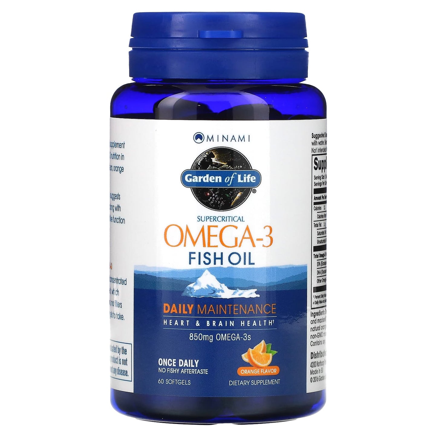 Garden of Life, Minami Omega-3 Orange, 60 Softgels UPC 5425018610013 | HiLife Vitamins