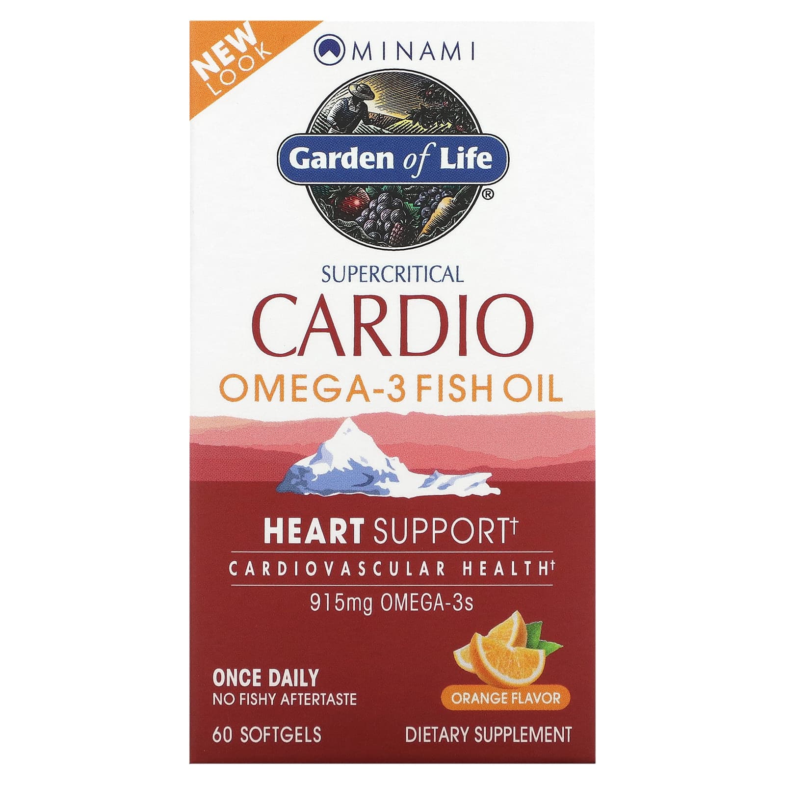 Garden of Life, Minami Cardio Orange, 60 Softgels UPC 5425018610860 | HiLife Vitamins