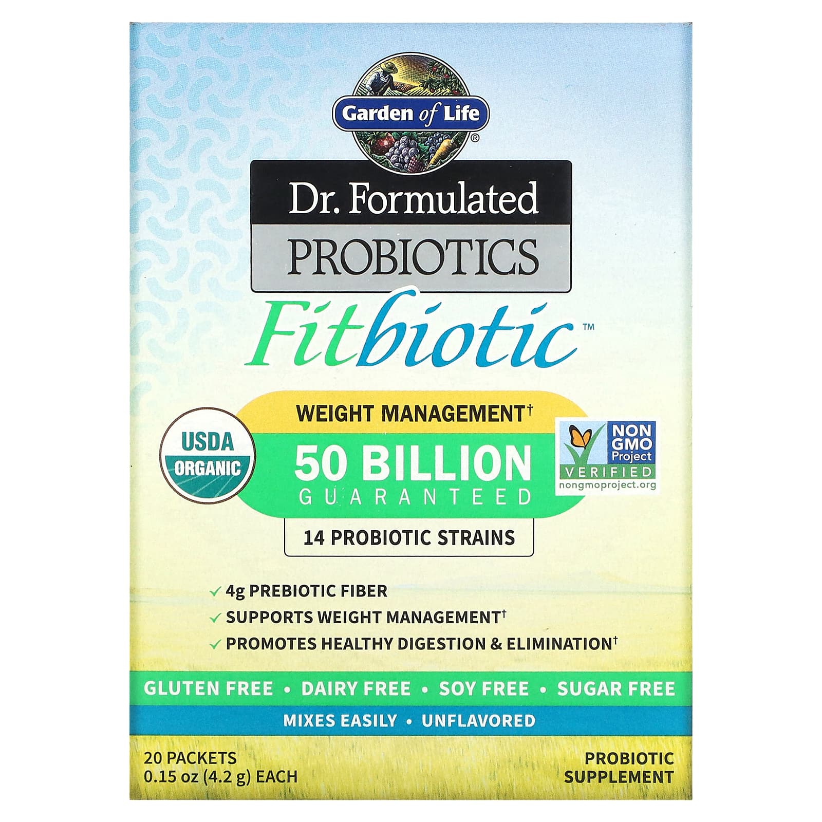 Garden of Life, Dr. Formulated Probiotics Fitbiotic, 20 UPC 658010118330 | HiLife Vitamins