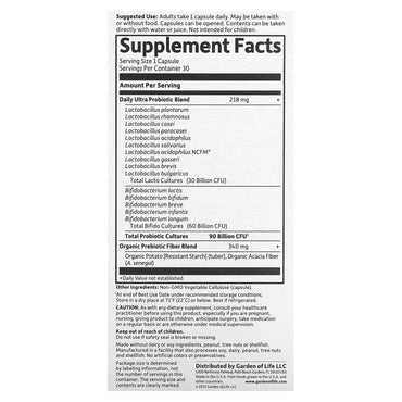 Garden of Life, Dr. Formulated Probiotics Once Daily Ultra, 30 Vegetarian Capsules UPC 658010118453 | HiLife Vitamins