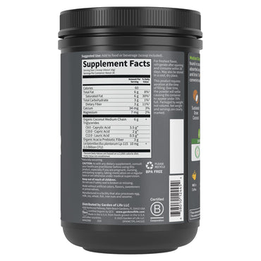 Garden of Life, Dr. Formulated Keto, Organic MCT Powder, 10.58 oz (300 g) UPC 658010124454 | HiLife Vitamins