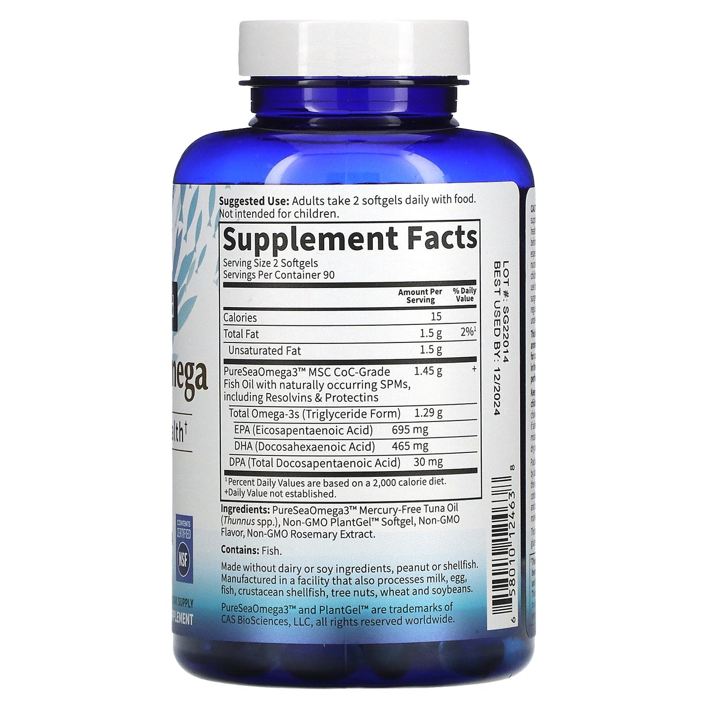 Garden of Life, Dr. Formulated Advanced Omega, 180 Softgels UPC 658010124638 | HiLife Vitamins