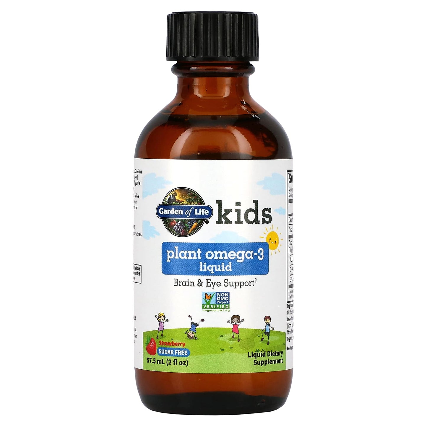 Garden of Life, Kids Plant Omega-3 Liquid, Strawberry Flavor, 2 fl oz UPC 658010125277 | HiLife Vitamins