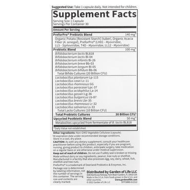 Garden of Life, Probiotics, 30 Billion, 30 Mini Vegetarian Capsules UPC 658010131780 | HiLife Vitamins