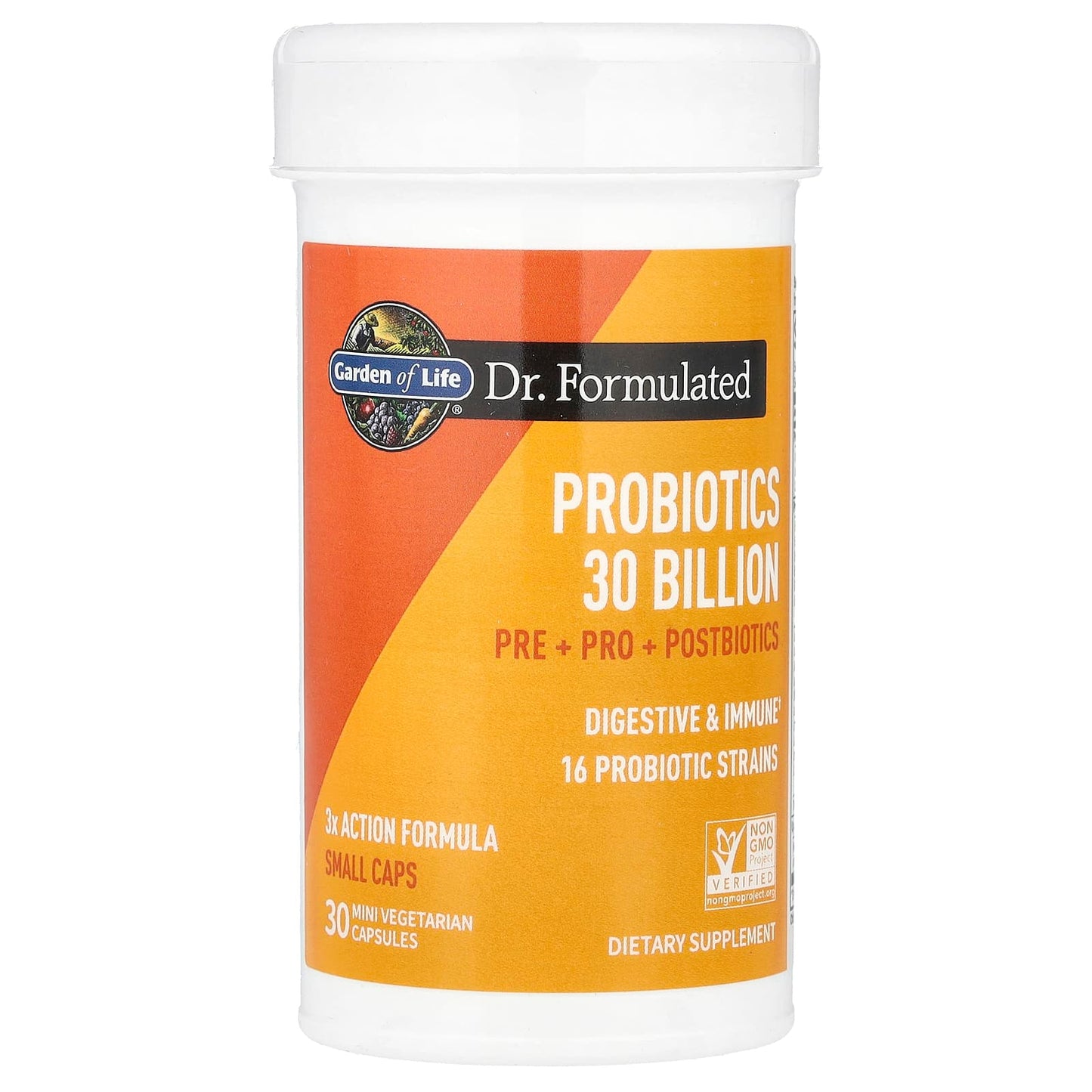 Garden of Life, Probiotics, 30 Billion, 30 Mini Vegetarian Capsules UPC 658010131780 | HiLife Vitamins