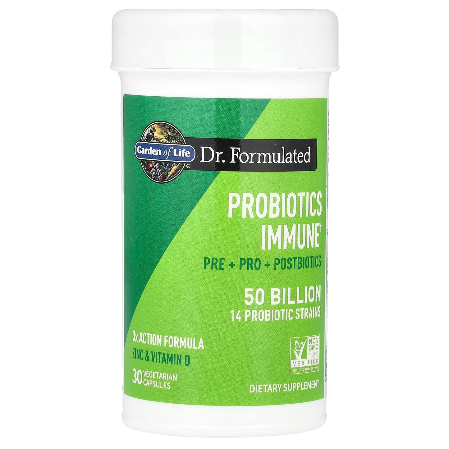 Garden of Life, Probiotics Immune, 30 Vegetarian Capsules UPC 658010131810 | HiLife Vitamins