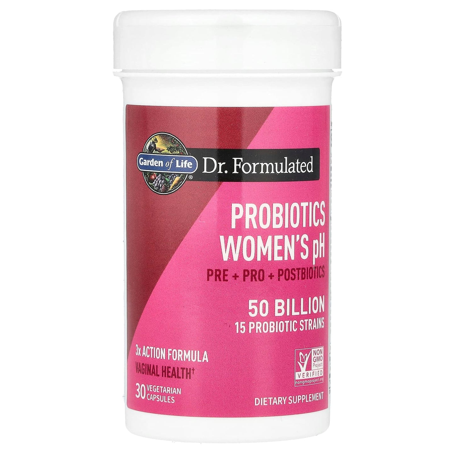 Garden of Life, Probiotics Women's pH, 50 Billion, 30 Vegetarian Capsules UPC 658010131957 | HiLife Vitamins