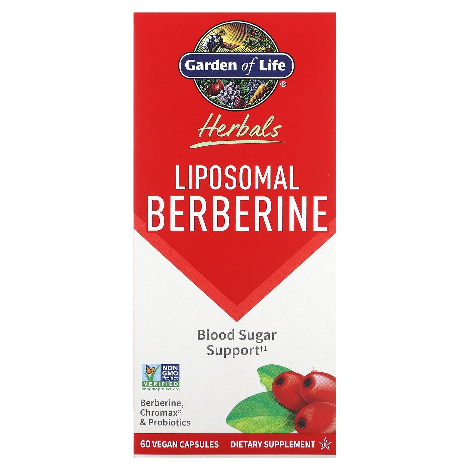 Garden of Life, Herbals, Liposomal Berberine, 60 Vegan Capsules UPC 658010134194 | HiLife Vitamins