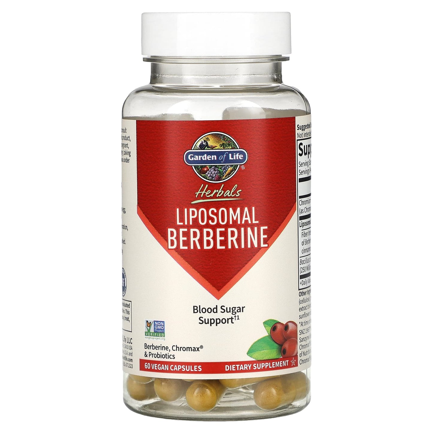 Garden of Life, Herbals, Liposomal Berberine, 60 Vegan Capsules UPC 658010134194 | HiLife Vitamins