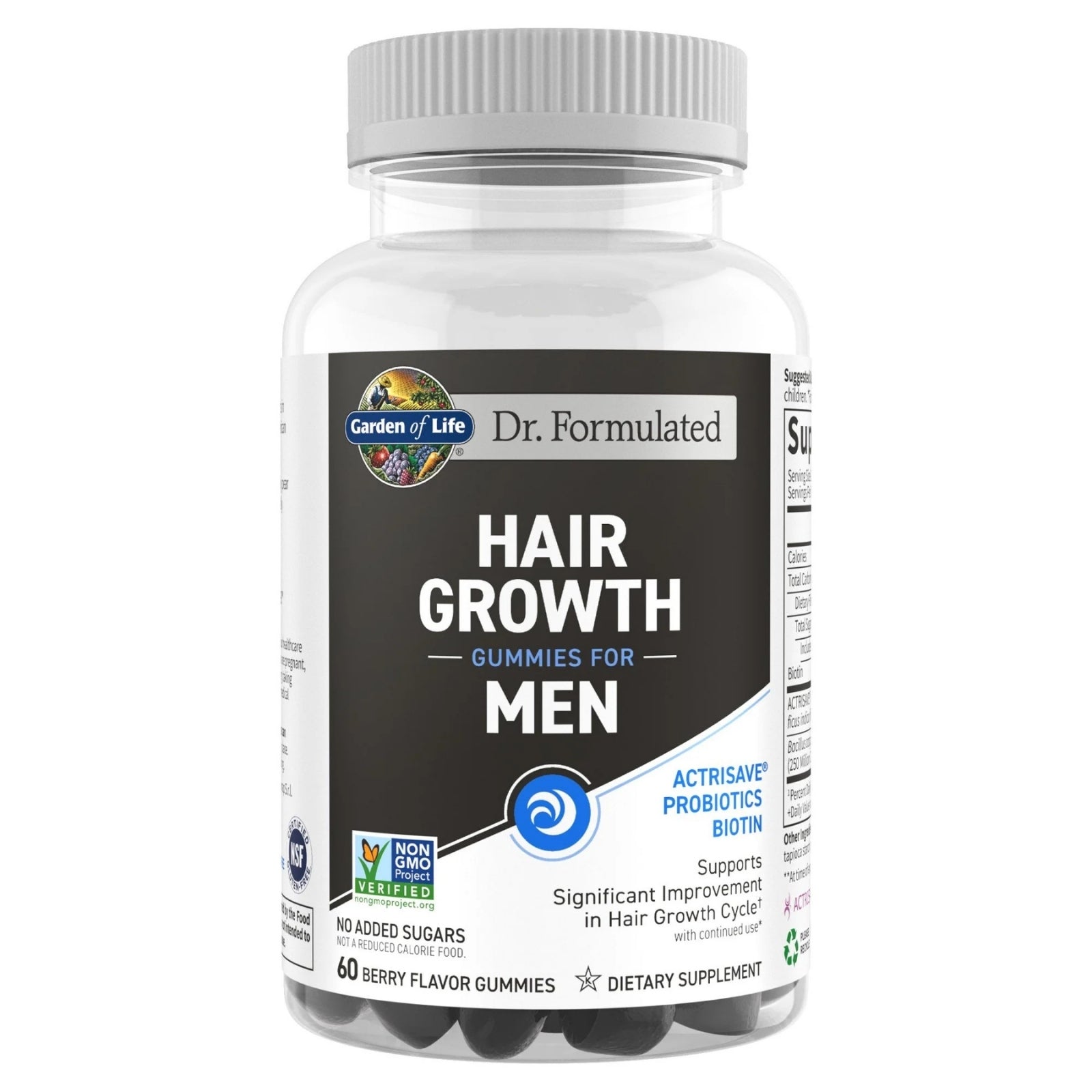Garden of Life, Dr. Formulated, Hair Growth For Men, 60 Gummies UPC 658010134798 | HiLife Vitamins