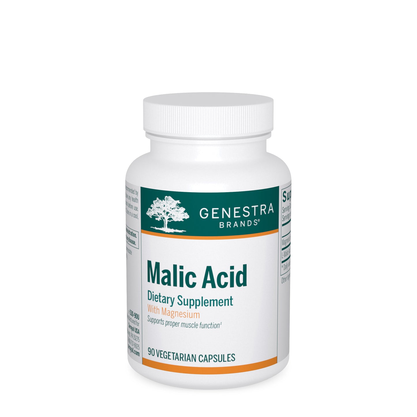 Genestra, Malic Acid, 90 Vegetarian Capsules UPC 883196130412 | Hilife Vitamins