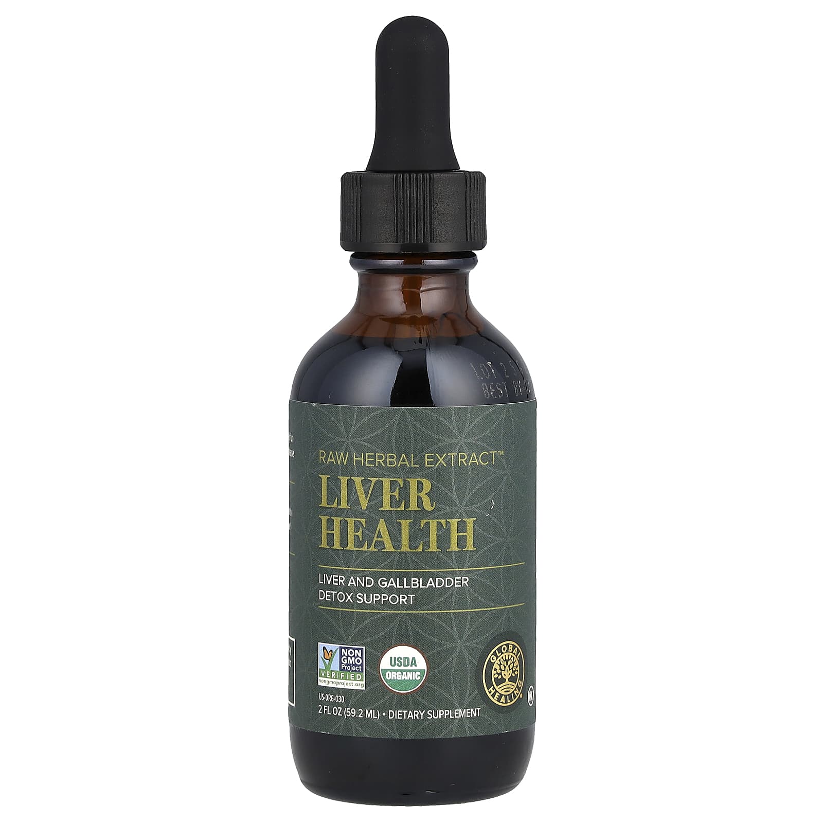 Global Healing, Raw Herbal Extract, Liver Health, 2 fl oz (59.2 ml) UPC 811839030102 | HiLife Vitamins
