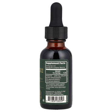 Global Healing, Vitamin B12, 5,000 mcg, 1 fl oz (29.6 ml) UPC 811839030591 | HiLife Vitamins
