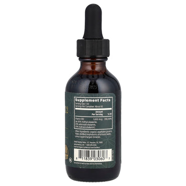 Global Healing, Vitamin B12, 5,000 mcg, 2 fl oz (59.2 ml) UPC 811839030607 | HiLife Vitamins
