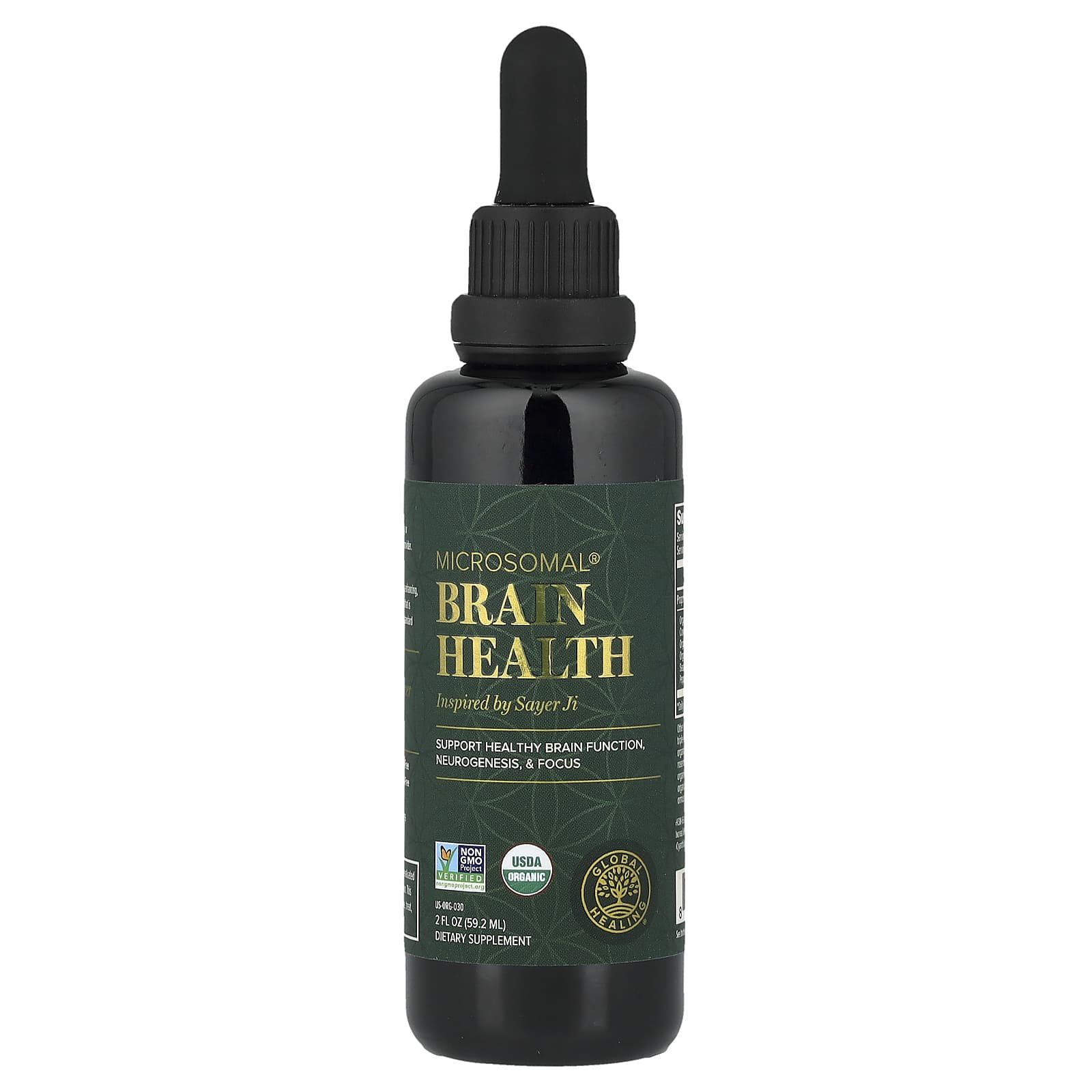Global Healing, Microsomal® Brain Health, 2 fl oz (59.2 ml) UPC 811839033578 | HiLife Vitamins