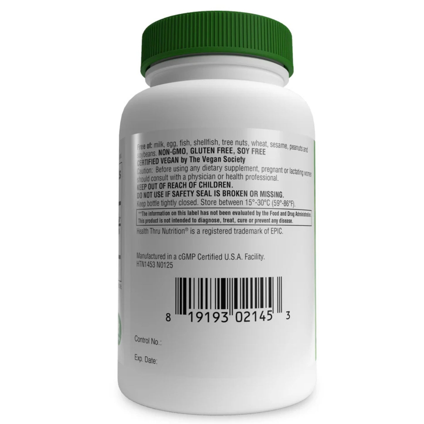 Health Thru Nutrition, Magnesium Glycinate, 120 Tablets UPC 819193021453 | HiLife Vitamins