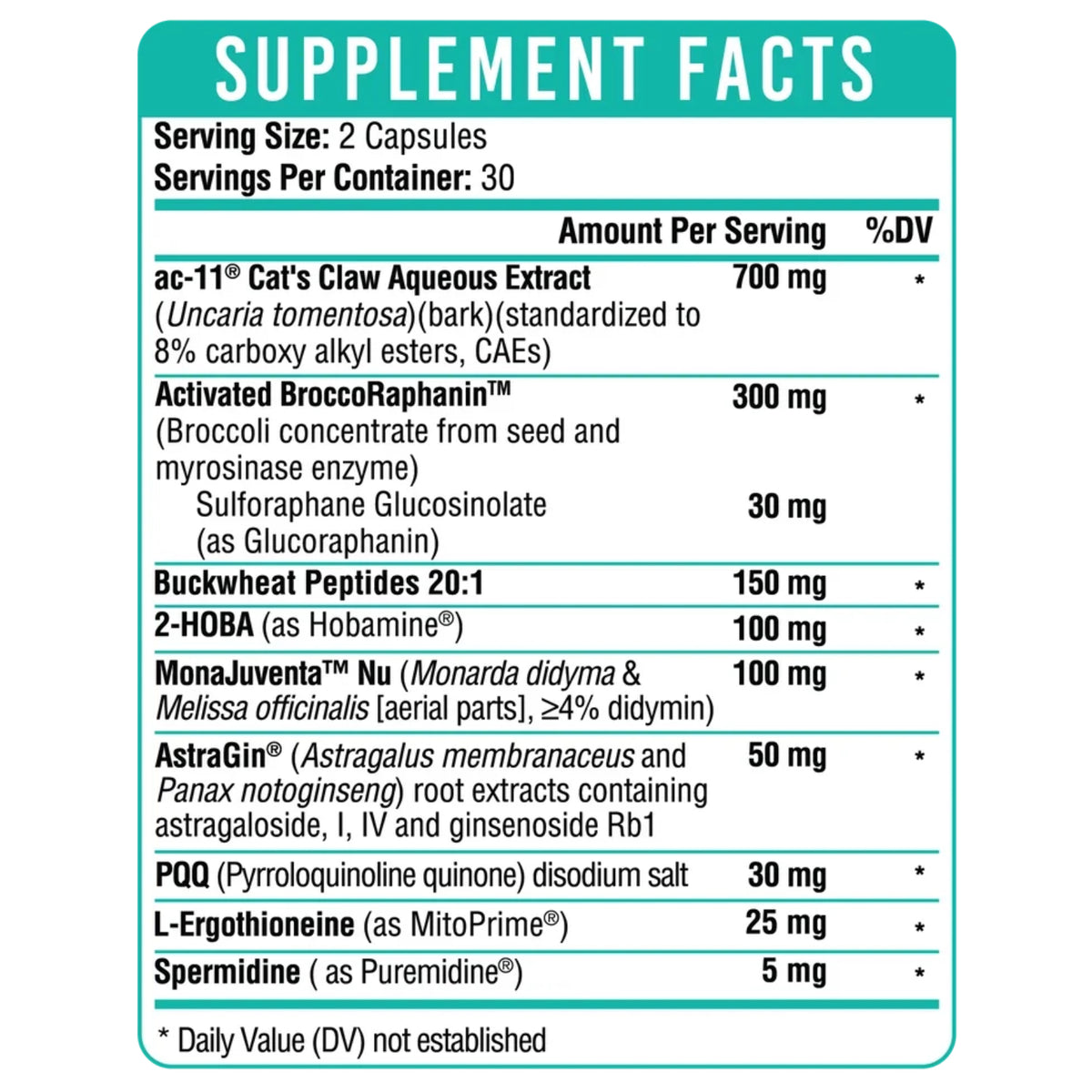 Healthgevity, Telomere Prime+, 60 Capsules UPC 792105240183 | Hilife Vitamins