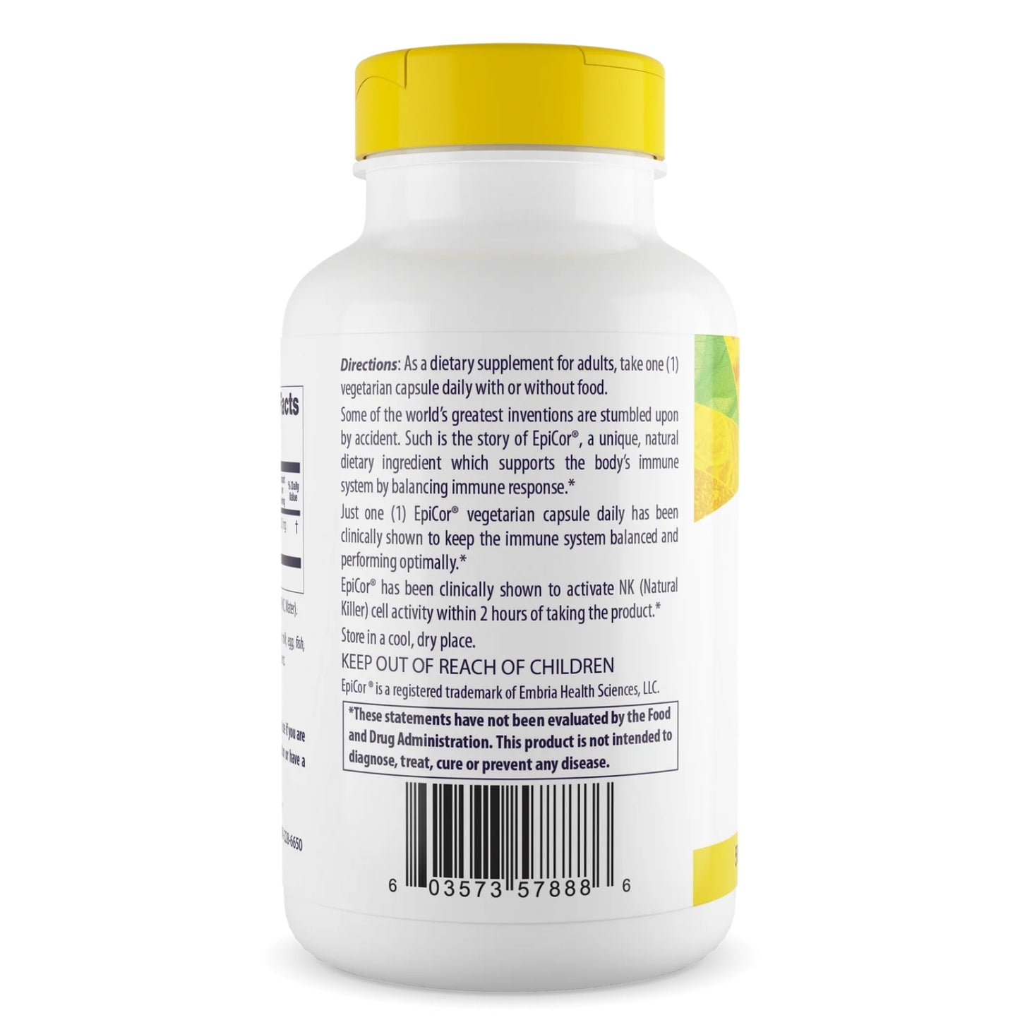Healthy Origins, EpiCor 500 mg, 150 Capsules UPC 603573578886 | HiLife Vitamins