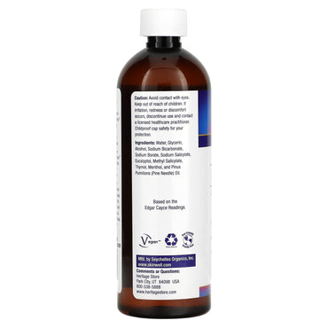 Heritage, Alka-Thyme Mouthwash, 16 Oz UPC 076970111114 | HiLife Vitamins