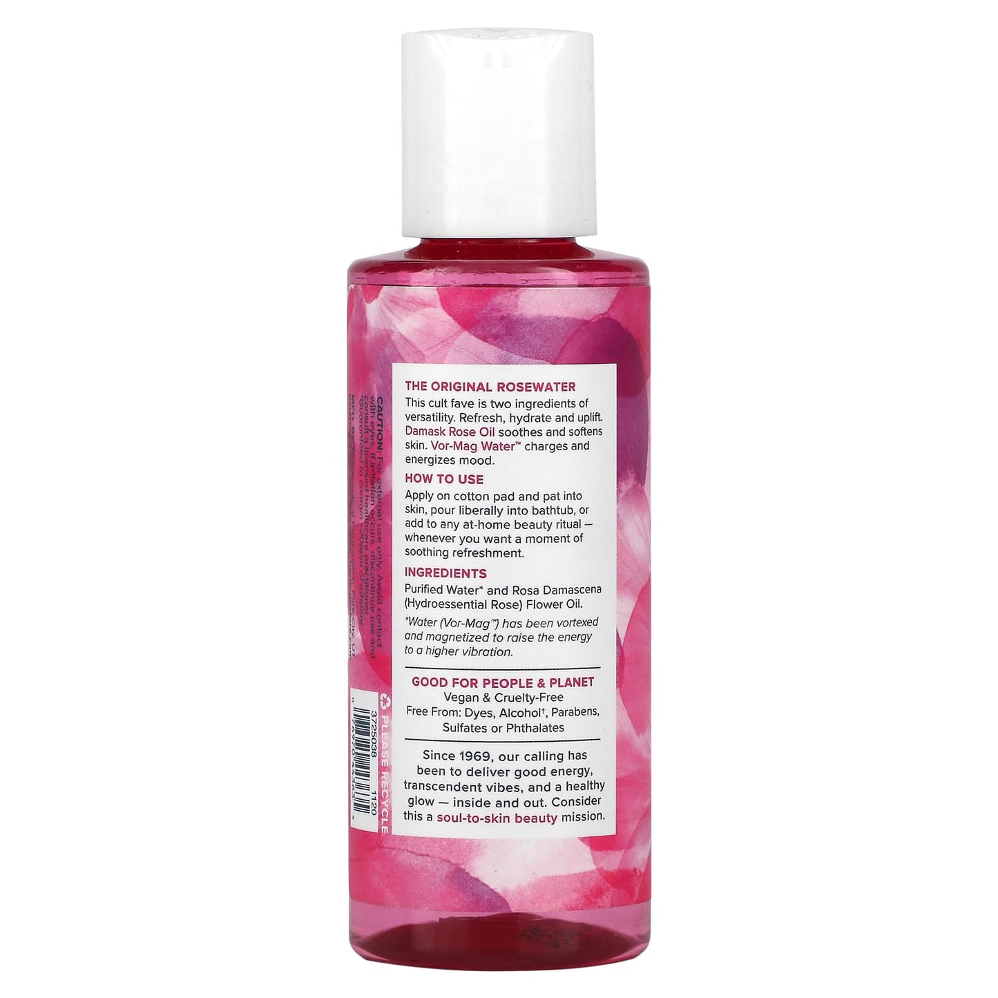 Heritage, Rosewater, 4 Oz Liquid UPC 076970443635 | HiLife Vitamins