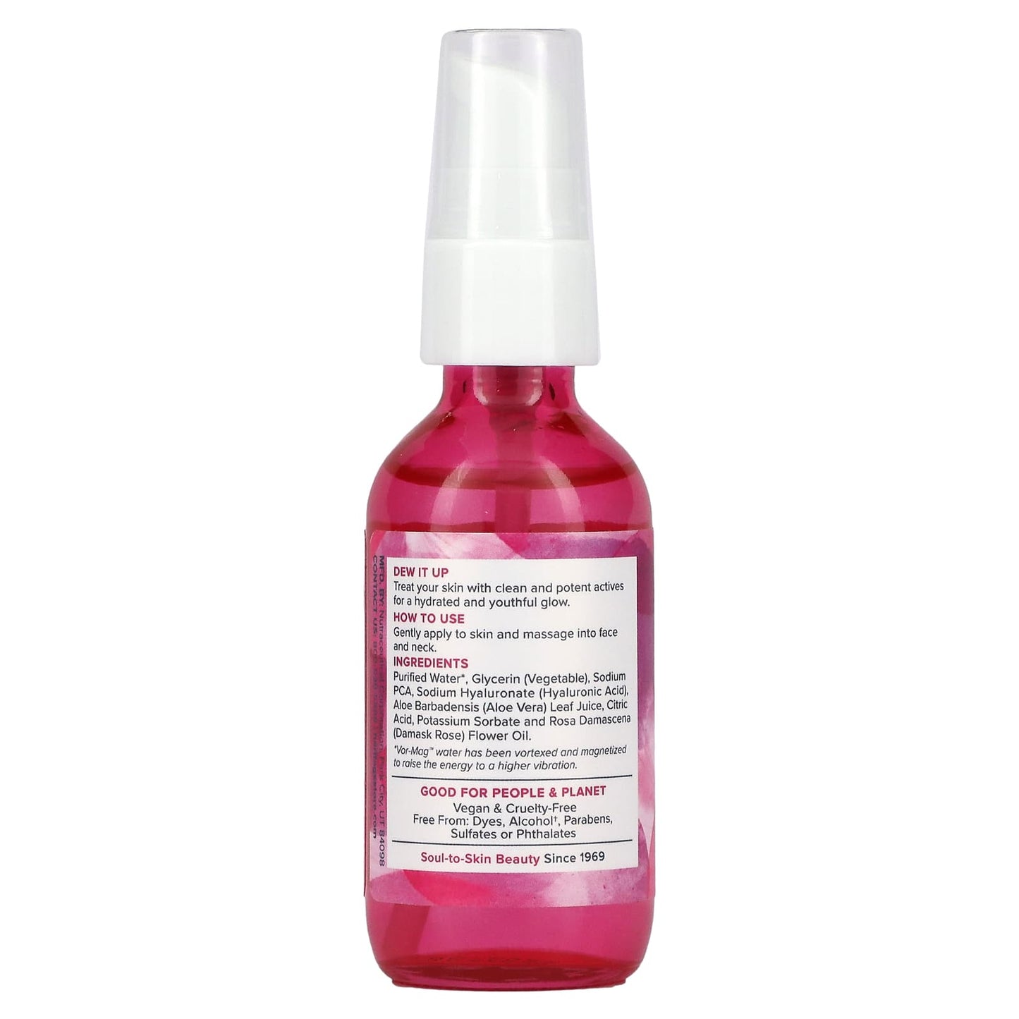 Heritage, Rosewater Serum with 1% HA, 2 Oz Liquid UPC 076970554393 | HiLife Vitamins