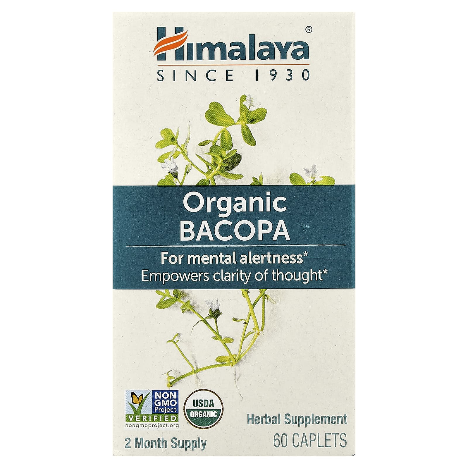 Himalaya, Organic Bacopa, 60 Caplets UPC 605069403016 | Hilife Vitamins