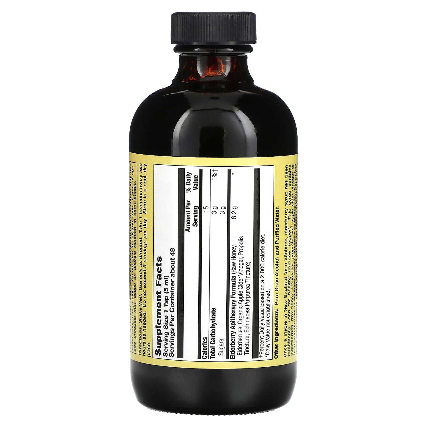 Honey Gardens Apiaries, Elderberry Syrup, 8 Oz Syrup UPC 022318000329 | HiLife Vitamins