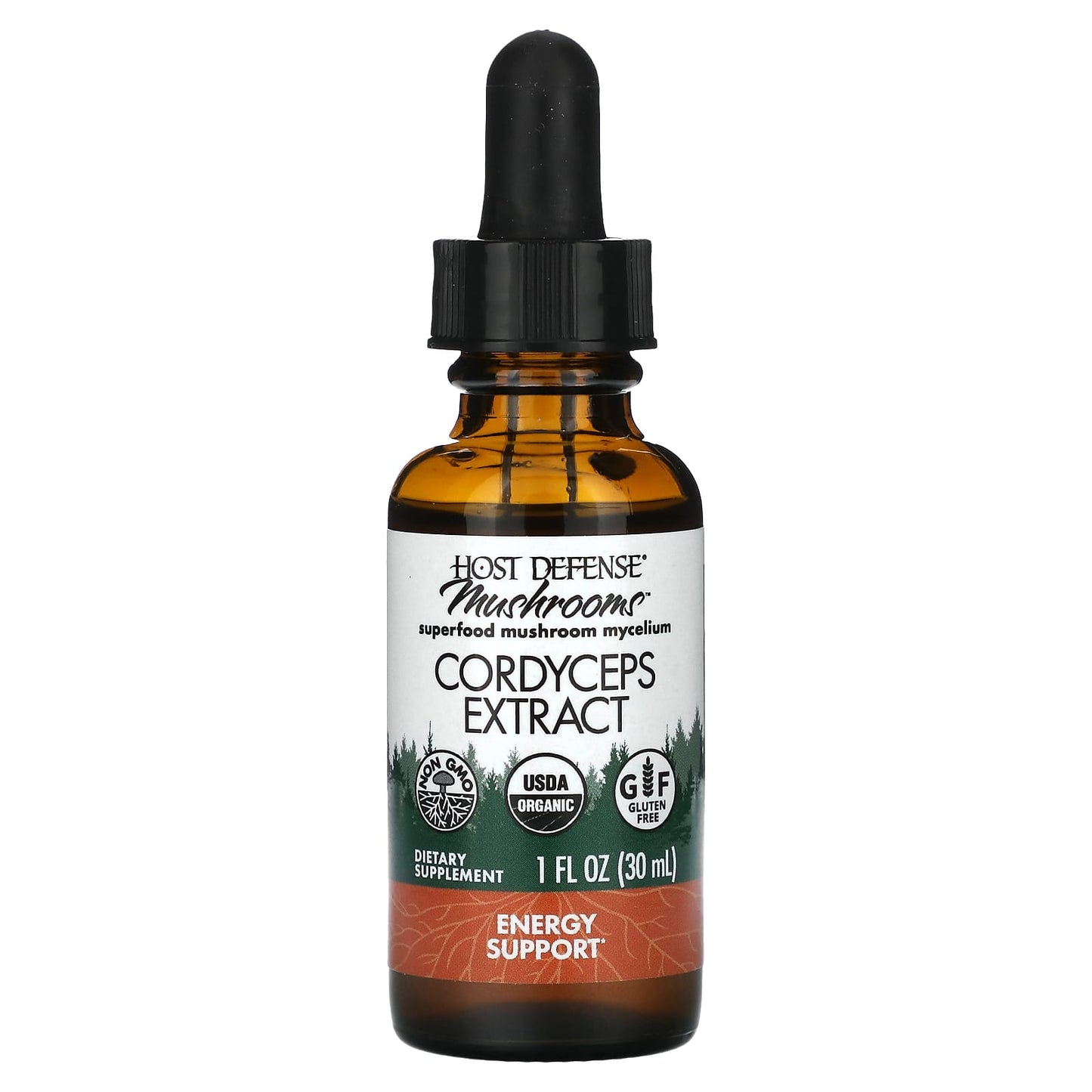 Host Defense, CORDYCEPS (Cordyceps sinensis) Extract, 1 Oz UPC 633422051017 | HiLife Vitamins