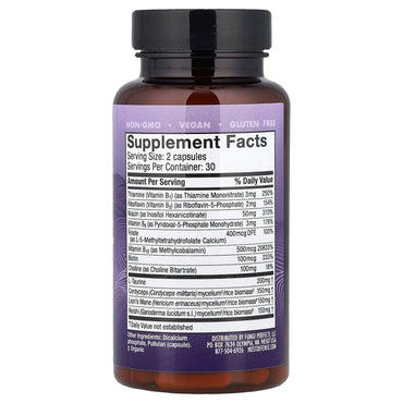 Host Defense, Mushrooms™ Mycobenefits, Focus, 60 Capsules UPC 633422714103 | HiLife Vitamins