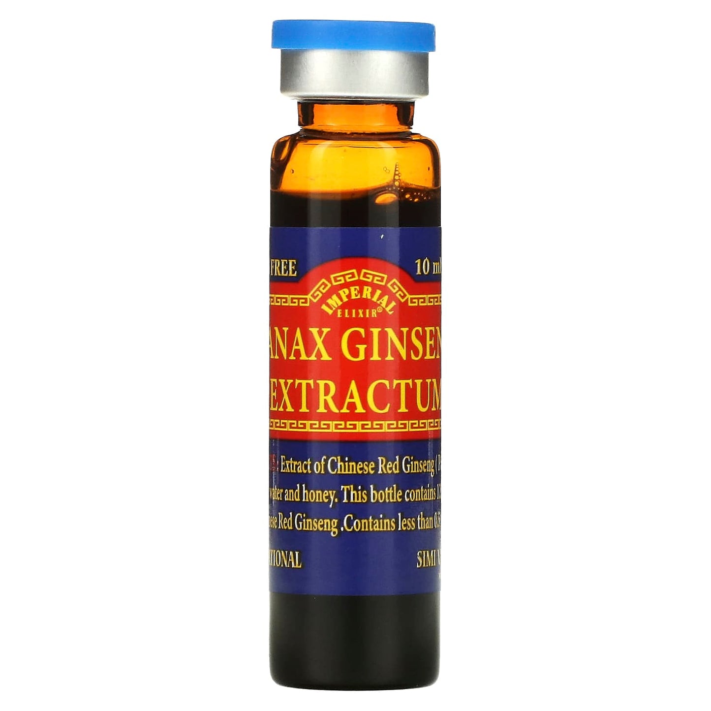Imperial Elixir Ginseng, Chinese Red Panax Ginseng Extractum - Vials, 10 UPC 715783362503 | Hilife Vitamins