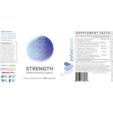 Infiniwell, Strength, Skeletal Muscle Support, 90 Capsules UPC 691835780818 | HiLife Vitamins