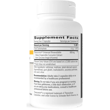 Integrative Therapeutics, Theracurmin® HP, 120 Capsules UPC 871791113329 | HiLife Vitamins