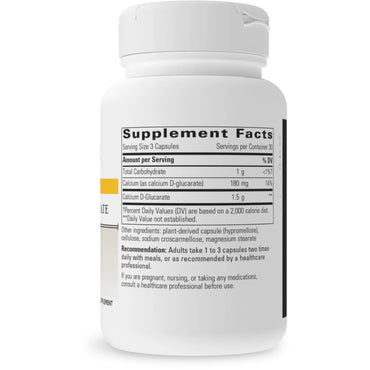 Integrative Therapeutics, Calcium D-Glucarate, 90 Capsules UPC 871791000643 | HiLife Vitamins
