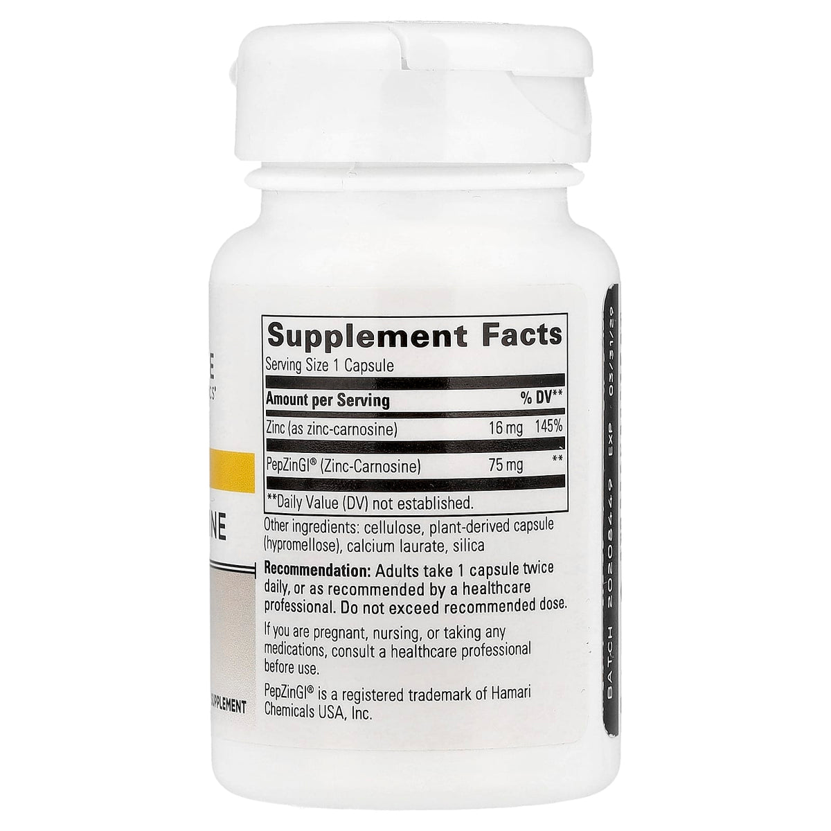 Integrative Therapeutics, Zinc-Carnosine, 60 Capsules UPC 871791100336 | Hilife Vitamins