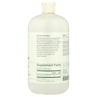 ION Intelligence of Nature, Gut Support, 32 fl oz (946 ml) UPC 858562007414 | HiLife Vitamins