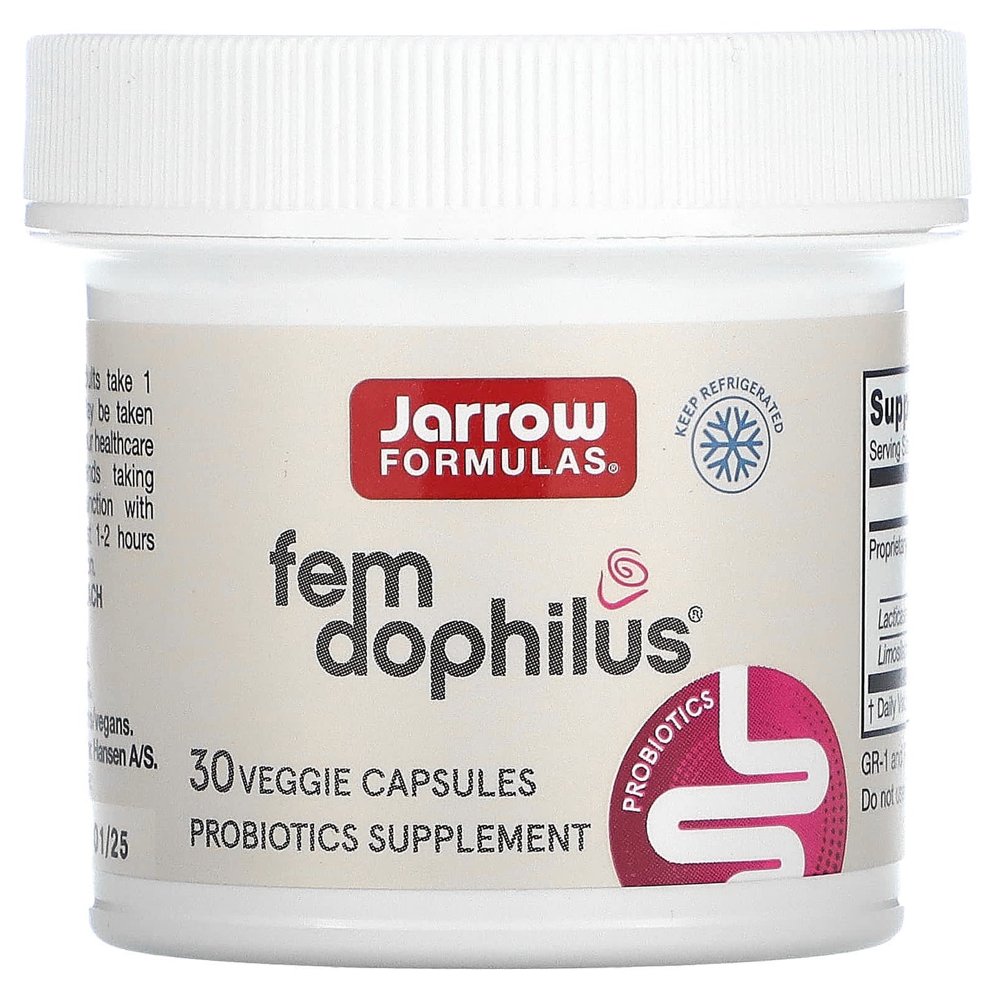 Jarrow Formulas, Fem-Dophilus, 30 Capsules UPC 790011030058 | HiLife Vitamins